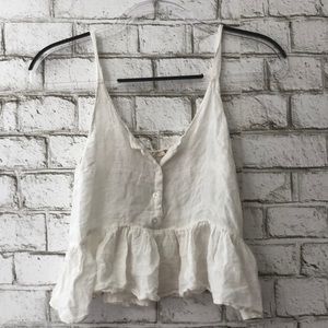 Dainty ruffle crop top